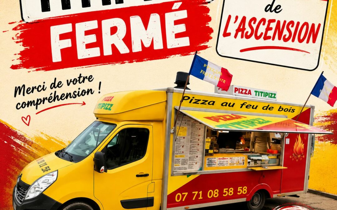 fermé jeudi de l&rsquo;ascension 14 mai